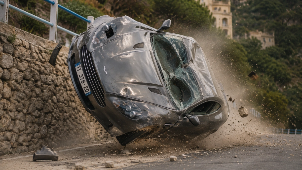 Сцена из «Казино Рояль», которую не смогла остановить физика: как Aston Martin заставили кувыркаться семь раз
